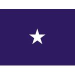 2 x 3ft. Army Chaplain 1 Star Flag w/Grommets