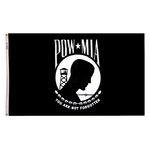 3ft. x 5 ft. POW-MIA Single Flag with Heading and Grommets