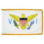 12 in. x 18 in. US Virgin Islands Flag w/ Gold Fringe