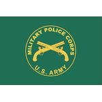 3ft. x 5ft. U.S. Army Military Police Flag Heading & Grommets