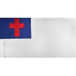 4ft. x 6ft. Christian Flag Sewn for Indoor Display