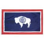 12 x 18 in. Wyoming flag