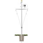 Fiberglass Nautical Single Mast Flagpole with Yardarm