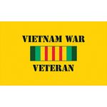 3 ft. x 5 ft. Vietnam War Veterans Flag with Heading and Grommets