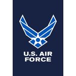 12 in. x 18 in. Blue Air Force Wings Garden Flag