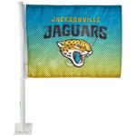 Jacksonville Jaguars Teal and Gold Car Flag