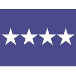 3ft. x 4ft. Air Force 4 Star General Flag w/Grommets