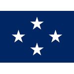 4ft. x 6ft. Navy 4 Star Admiral Flag w/ Lined Pole Sleeve