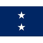 4ft. x 6ft. Navy 2 Star Admiral Flag w/ Lined Pole Sleeve