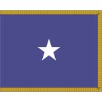 4ft. x 6ft. Air Force 1 Star General Flag Indoor w/ Fringe