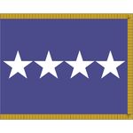 4ft. x 6ft. Air Force 4 Star General Flag Indoor w/ Fringe