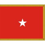 3ft. x 4ft. Army 1 Star General Flag Display w/Fringe