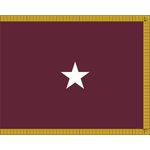 3 x 4ft. Army Medical 1 Star General Flag Parades/Display Fringed