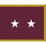 3 x 5ft. Army Medical 2 Star General Flag Parades/Display Fringed