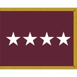 3 x 4ft. Army Medical 4 Star General Flag Parades/Display Fringed