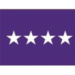 3ft. x 5ft. Chaplain 4 Star General Flag for Indoor Displaying