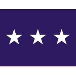 3ft. x 5ft. Chaplain 3 Star General Flag for Indoor Display