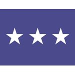 3ft. x 5ft. Air Force 3 Star General Flag w/Grommets