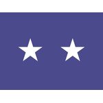 2ft. x 3ft. Air Force 2 Star General Flag w/Grommets