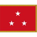 3ft. x 4ft. Marine Corps 3 Star General Flag Indoor w/ Fringe