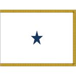 3ft. x 4ft. Navy 1 Star Non-Seagoing Admiral Flag Fringed