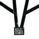 Black Gloss Honor Guard Flag Carrying Harness w/Nickel Cup