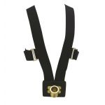 White 10 Rib Web Flag Carrying Harness Brass Cup