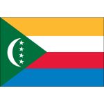 4ft. x 6ft. Comoros Double Sided Flag with Side Pole Sleeve
