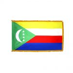 4ft. x 6ft. Comoros Double Sided Flag with Side Pole Sleeve & Fringe
