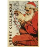 Santa At The Map House Flag