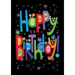 Monster Birthday Double Sided House Flag