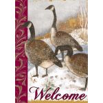 Welcome Geese House Flag