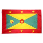 Size 7 Grenada Flag with Canvas Header & Brass Grommets