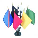 4 in. x 6 in. Official Auto Racing Flag Set