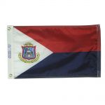 Size 8 Sint Maarten Flag with Canvas Header & Brass Grommets