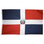 Size 7 Dominican Republic Flag Seal Heading & Grommets