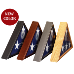4 Different Colors of the Veteran Flag Display Case