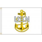 2ft. x 3ft. Navy Chief Petty Officer Flag Heading & Grommets