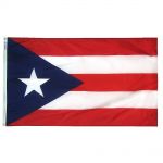 Size 7 Puerto Rico Flag with Canvas Header & Brass Grommets
