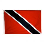 Size 7 Trinidad & Tobago Flag with Canvas Header & Brass Grommets