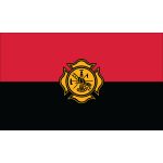 20 in. x 30 in. Fireman Remembrance Flag Heading & Grommets