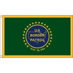 5ft. x 8ft. US Border Patrol Flag Heading & Grommets