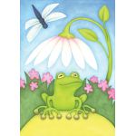 Little Green Frog Garden Flag