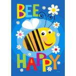 Bee Happy Double Sided Garden Flag