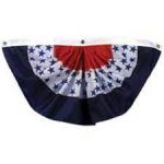 1-1/2ft. x 3ft. 4th of July Fan Pleated with Stars