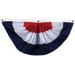 1-1/2ft. x 3ft. Red, White & Blue Pleated Fan