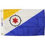 12 in. x 18 in. Bonaire Flag with Canvas Heading & Grommets