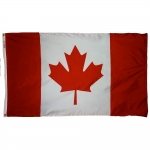 Size 7 Canada Flag with Canvas Header