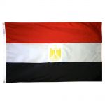 Size 7 Egypt Flag with Canvas Header