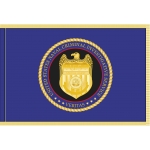 4ft. x 6ft. Naval Criminal Investigative Service Flag with Gold Fringe